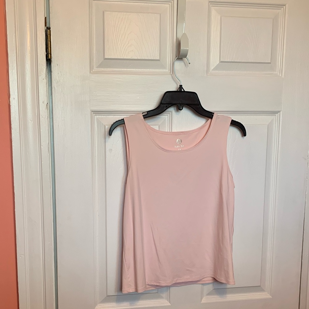 Ruby Rd. Light Pink Scoop Neck Tank